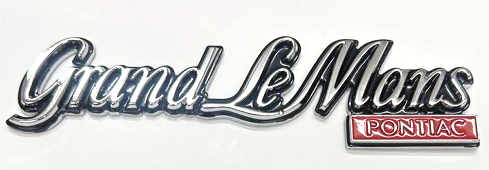 1978-80 Grand Lemans Metal Trunk lid emblem GM part number 3064883